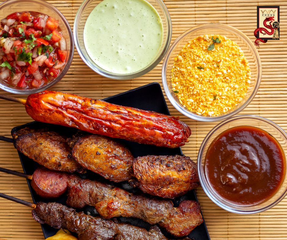 WingNienFoods's tweet image. #WednesdayWant: some smoky skewers with all our favorite dipping sauces. 😍

#Condiments #FamilyBusiness #BayArea #Copacking