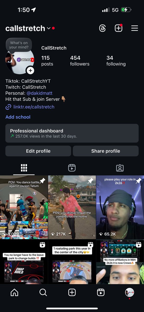 CallStretchYT's tweet photo. Last year I was at 100 followers on TikTok and Instagram… this year I’m starting at 2000 &amp; 450 Followers + I have my baby girl due next month. This year Im gonna have to grind much harder but watch how hard I come 2k26 💪 https://t.co/2bmmpE6CkE