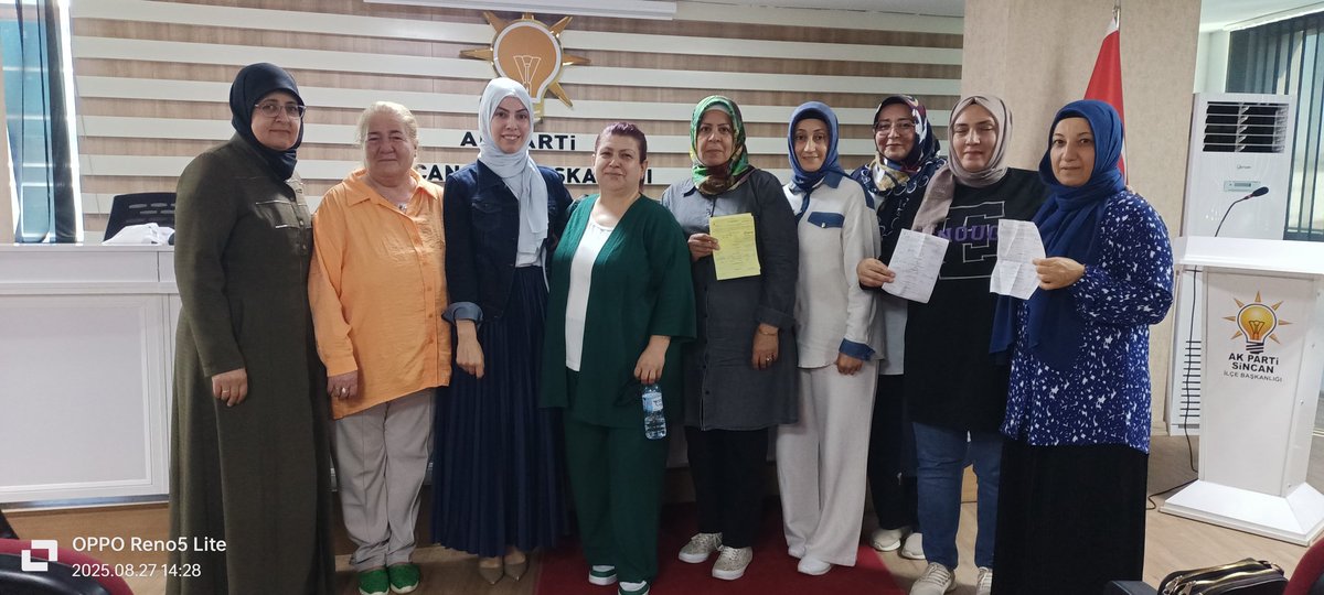 <a href="/NigarKoca0666/">NİGAR KOCA🇹🇷</a> 
Siyasi Hukuk İşleri  Başkanımız Hümeyra Tuncel ve İl Kadın Kolları    İlçe koordinatörümüz Sn.Kübra Yılmaz başkanlığında haftalık olağan toplantımızı gerçekleştirdik.
Üyelerimizi teslim aldık.
<a href="/tugbaisikercan/">Tuğba IŞIK ERCAN</a> 
<a href="/akgul_aysel/">Aysel Koçak Akgül</a>