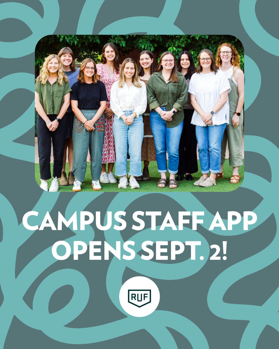 The Campus Staff application opens September 2nd!⁠
More information available at the link! 🎉 ruf.org/people/staff/