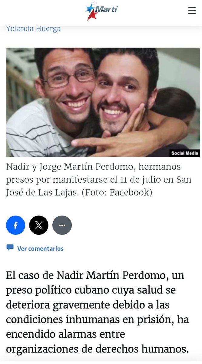 PPDHC_i's tweet photo. PRISIONERO POLITICO CUBANO ES VÍCTIMA DEL MÉTODO DE "MUERTE CLÍNICAMENTE INDUCIDA" que usa la dictadura comunista para asesinar a personas "incómodas" para el PCC
Los 1ros. casos de asesinados por esa modalidad fueron denunciados a finales de la década de 1970 por Ricardo Bofill. https://t.co/lM4AuOprG4