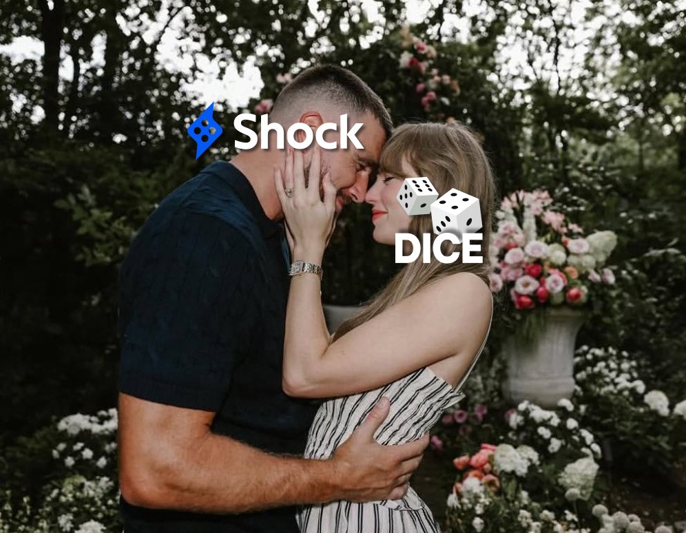 IT'S OFFICIAL!

... Dice is live on Shock.

We're giving away $500 to celebrate the big news! 

✅ Like this post
✅ Comment your Shock username
✅ Tag a friend for an extra entry

10 users will score $50 each 💰