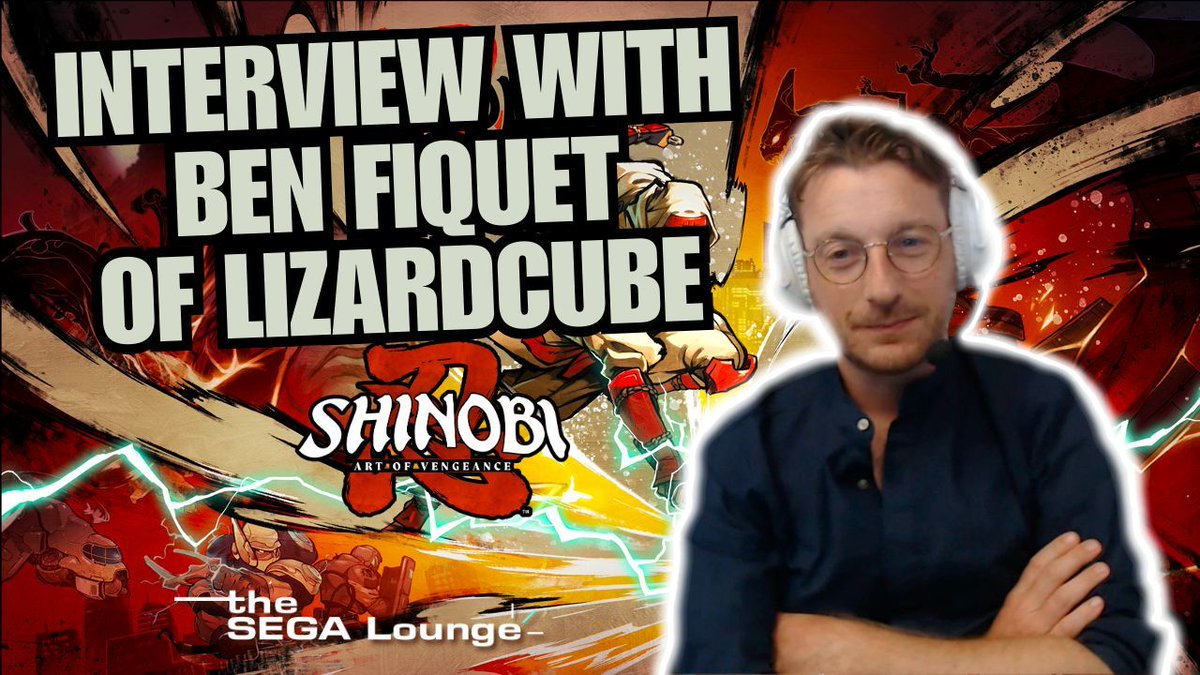 Excited for #ShinobiArtOfVengeance? 🥷 

Don't miss this week's episode of The SEGA Lounge, as we welcome back <a href="/BenFiquet/">Ben Fiquet #shinobi</a> of @Lizardcube to the show! We talk #Shinobi and more. 🏯 

📻 Premiering on <a href="/RadioSEGA/">RadioSEGA 📡🎶🎧 #15YearsLiVE</a> this Thursday at 8pm UK

▶️ Available on-demand from Friday