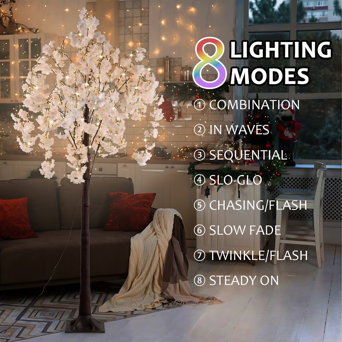 xentarhome's tweet image. Obsessed with the Enchanting LED Cherry Blossom Tree! 🌸✨ Perfect for any corner, bringing that glow-up energy for just $79.90. #HomeDecor #LEDTree xentar.com/products/encha…