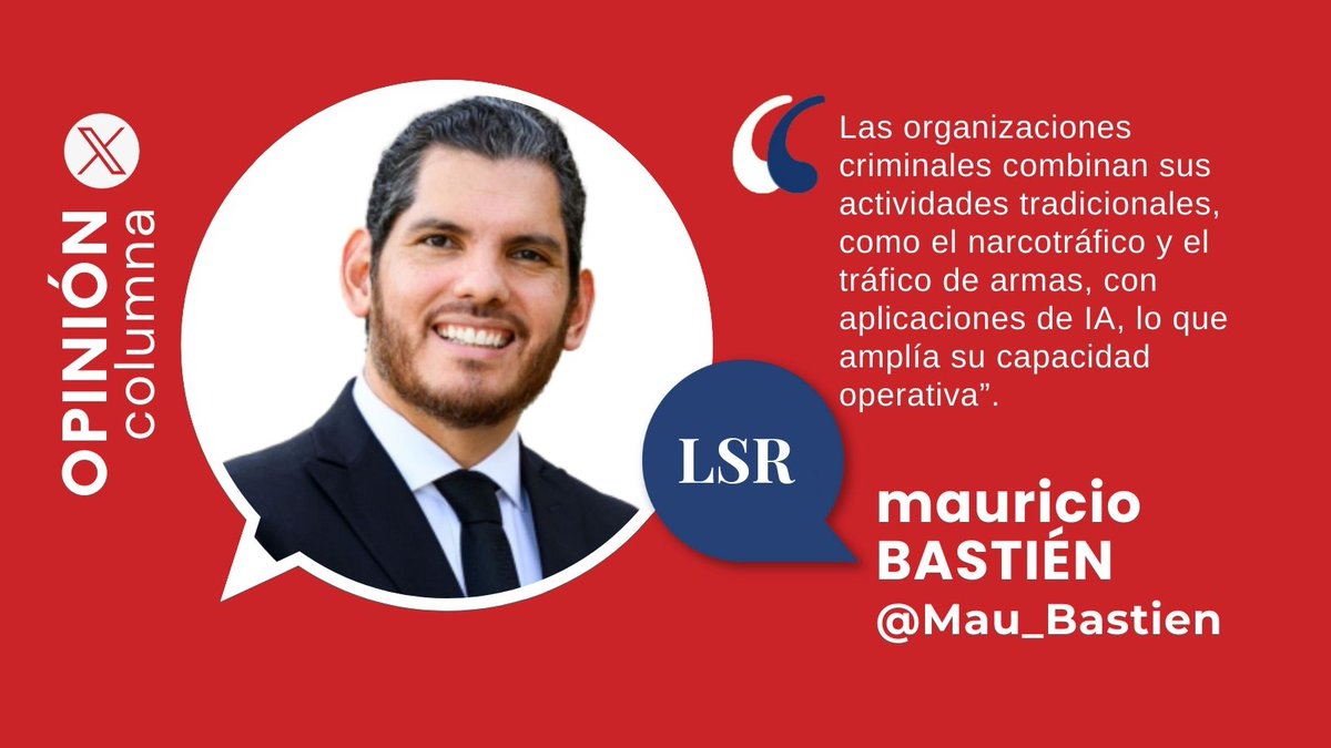 Te invitamos a leer la columna de Mauricio Bastién y Andrés Pinto: “Narcobots e IA: la nueva era de los cárteles”. ✍️ <a href="/Mau_Bastien/">Mau_Bastien</a> #FraseLSR #OpiniónLSR lasillarota.com/opinion/column…