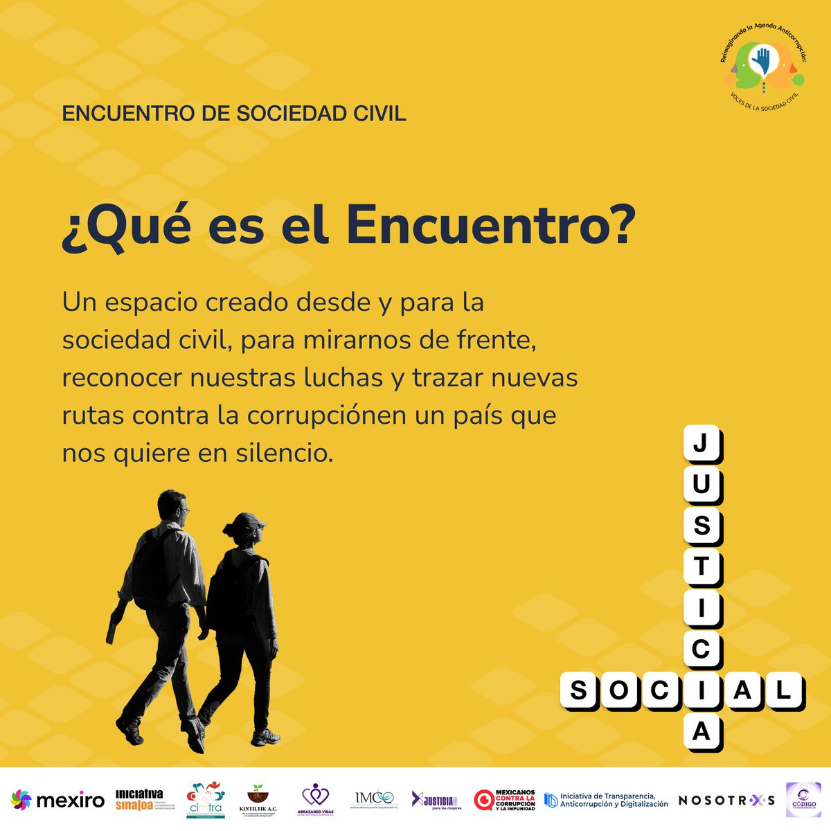 Reimaginando la agenda anticorrupción.
📷 4 y 5 de septiembre | 📷CDMX
📷 Regístrate aquí: forms.gle/iGkjUYk6v46TXb…
#EncuentroSociedadCivil #Anticorrupción