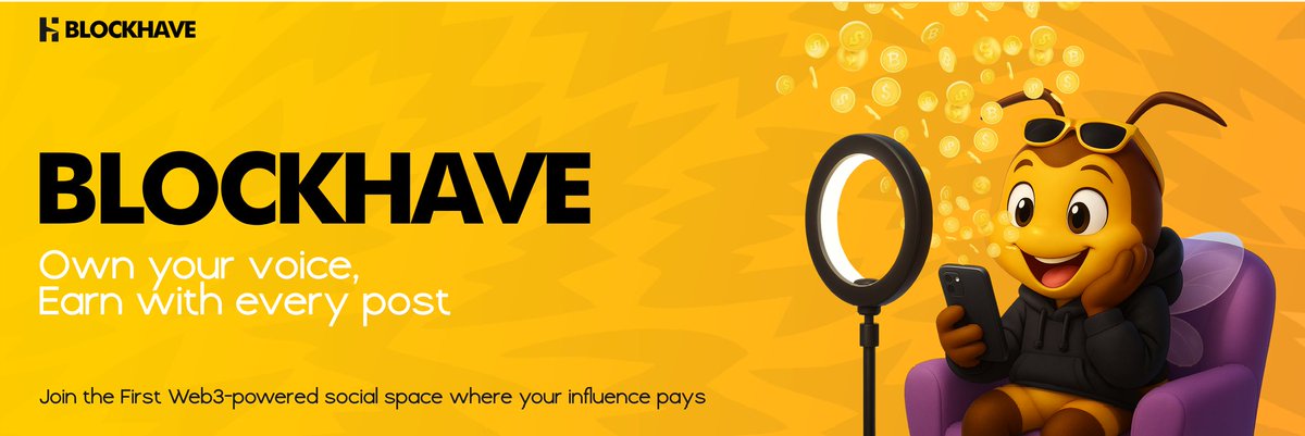 neurostudio00's tweet image. Day 7 — #web3designchallenge
A frictional brand tho...
Blockhave is a web3 social app — a place where influencers actually earn without friction.

For my design, I wanted to show that flow: smooth, bold, and direct value moving straight to the people who create it.