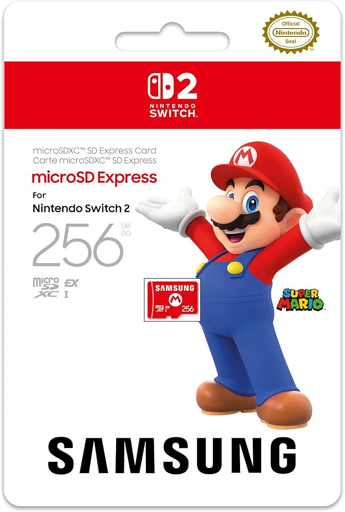 Switch 2 microSD Express Cards available on Amazon

Lexar
1TB: amzn.to/4fPvi8c
512GB: amzn.to/3J26yNM
256GB: amzn.to/45l2Bew

SanDisk
512GB amzn.to/45glC1K
256GB amzn.to/46CPUy5

Samsung
256GB Nintendo amzn.to/3Ubp2xR

#Switch2 #ad
