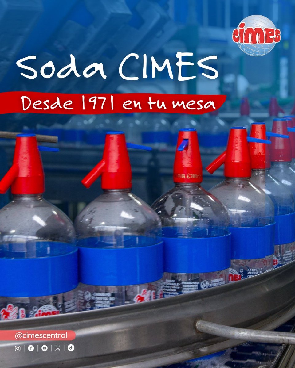 ✨ Desde 1971, Soda CIMES acompaña a las familias argentinas en cada mesa, con la Pureza Bien Protegida de siempre 💙🇦🇷
Un clásico que nunca falta en la casa de los Argentinos 🏡💧