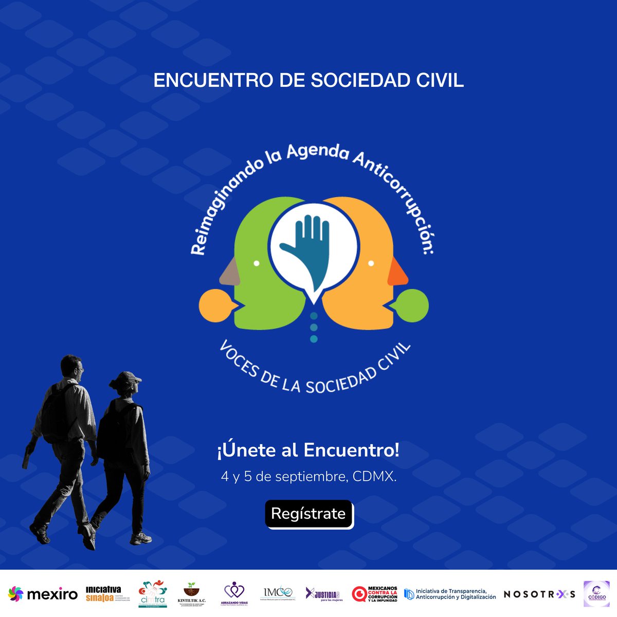 🔎✨ Sesiones de aprendizaje rumbo al Encuentro Nacional de Sociedad Civil. 

Antes del 4 y 5 de septiembre, tendremos 3 ponencias clave para fortalecer nuestro análisis y estrategias colectivas frente a la corrupción y el cierre del espacio cívico. 🧵👇🏾