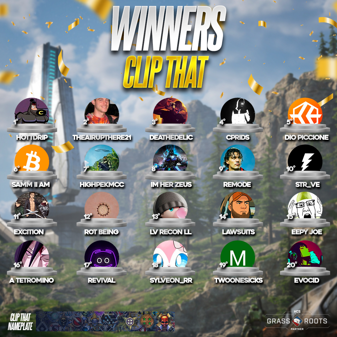 ¡Tenemos a los ganadores del nuevo evento "Clip That" para La Colección del Jefe Maestro!🏆

We have the winners of the new "Clip That" event for The Master Chief Collection!🏆

Gracias por haber participado, el próximo mes esperemos tener la misma dinámica.🫂