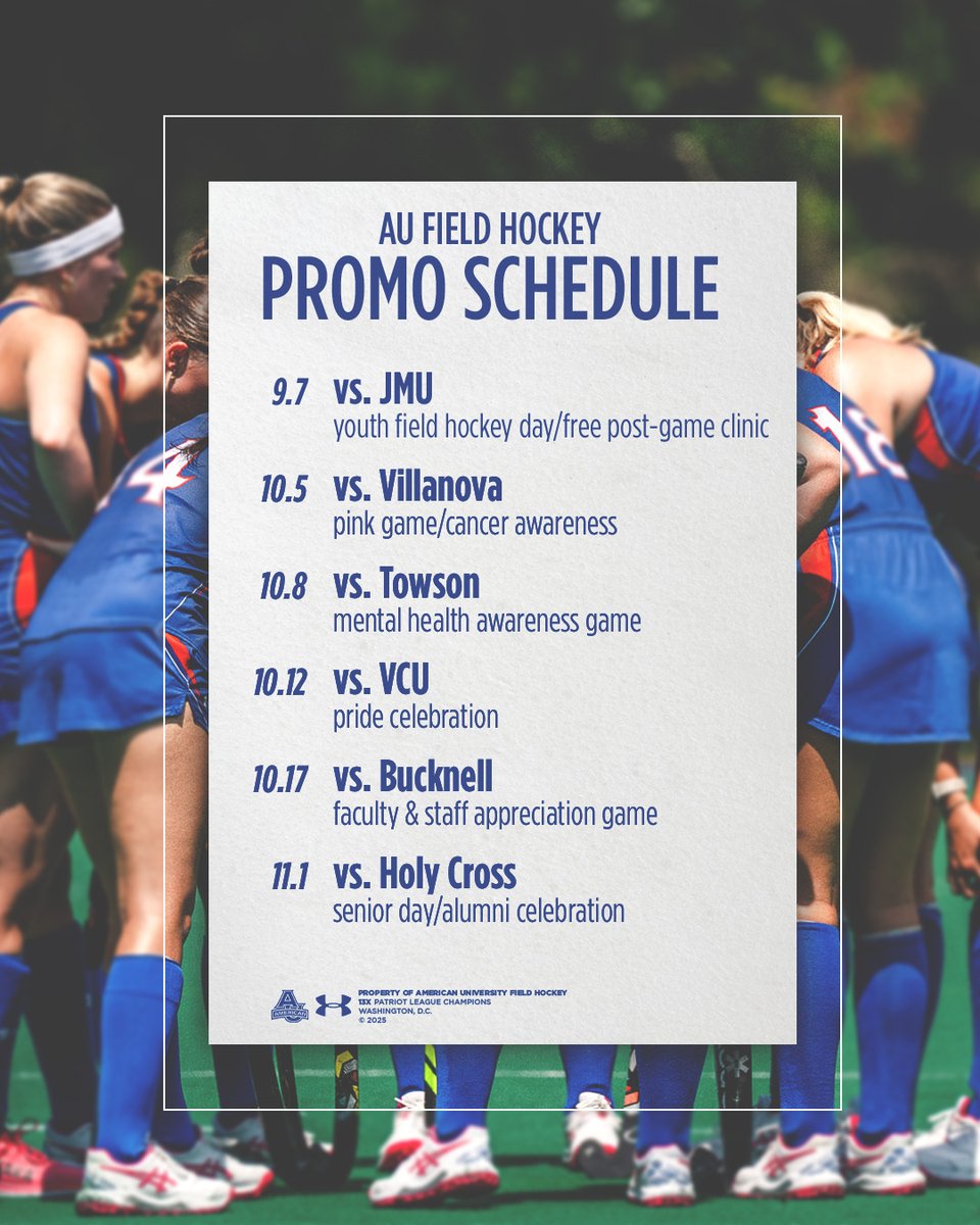 AU_FieldHockey's tweet image. Get yourself out to Jacobs this fall! 🏑

#GoEagles x #AUFH