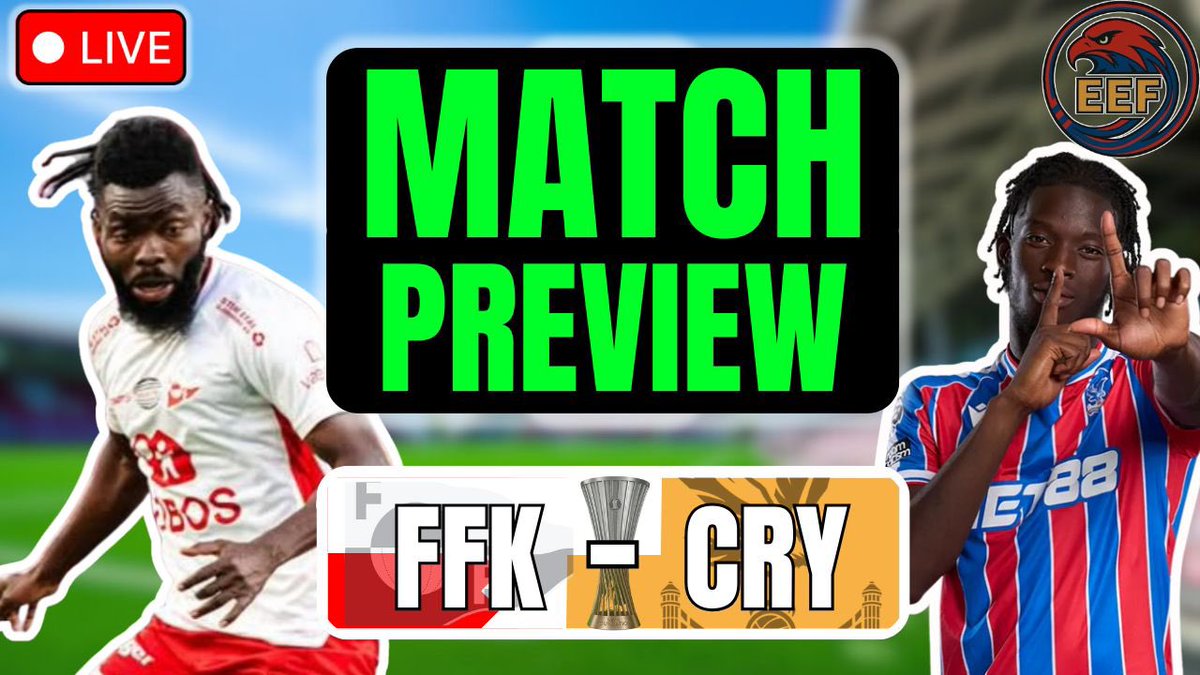 LIVE 7.30PM
We preview our European Conference League 2nd leg game against <a href="/fredrikstadfk/">Fredrikstad FK</a> with Fredrikstad fans <a href="/NorwegianSpursy/">Martin Bjerke🇳🇴</a> &amp; <a href="/Its42YARD/">Sankritho</a> 

🦅 youtube.com/live/du2KCqcK7…

#CPFC #fredrikstad #ffk