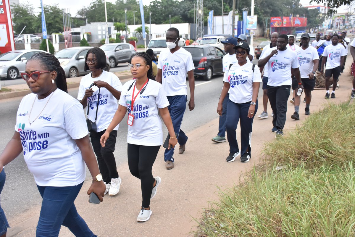 KPMG_GH's tweet image. Over the weekend, KPMG Ghana alumni came together  through a sponsored walk to raise funds for the establishment of  a Digital Pain-Free Venipuncture Unit at Korle-Bu Teaching Hospital’s Paediatric Oncology Dept. #KPMGAlumni #ImpactThatMatters