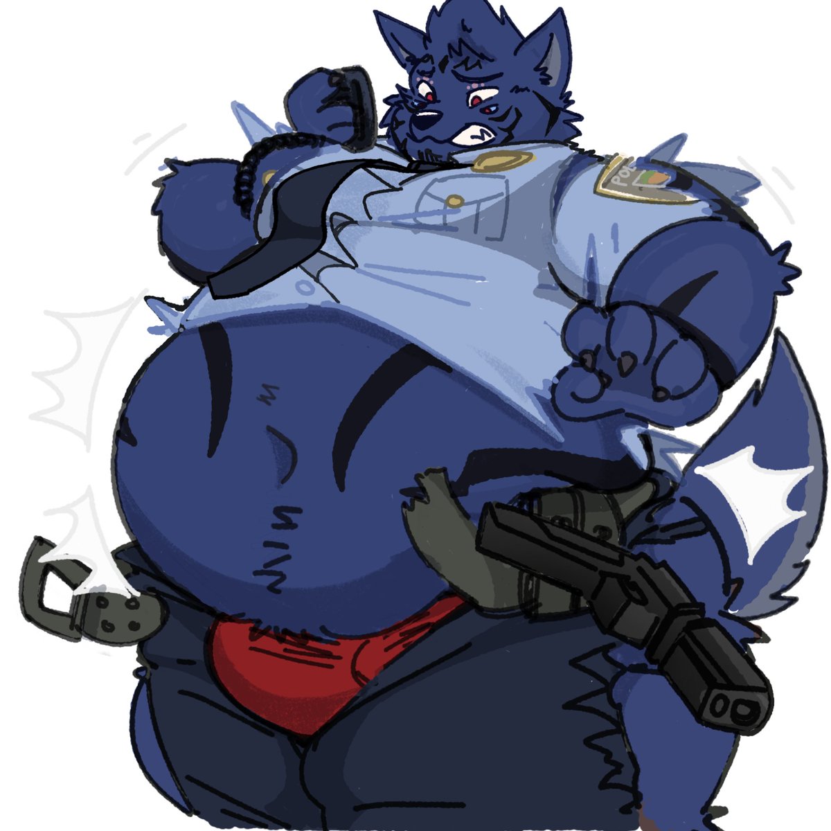 squeaker_wolf (@_squeakers38) on Twitter photo “Damn!…. This was my last pair….. maybe I should up size my next uniform, after I get some more donuts” thank u <a href="/JamiePhut/">Jamie 🫧 (YCH PRE ORDER)</a> for making this I love it so much, ur amazing and Zack may be embarrassed but he does love how it feels and wonders what gasso would think when he sees him “Damn!…. This was my last pair….. maybe I should up size my next uniform, after I get some more donuts” thank u <a href="/JamiePhut/">Jamie 🫧 (YCH PRE ORDER)</a> for making this I love it so much, ur amazing and Zack may be embarrassed but he does love how it feels and wonders what gasso would think when he sees him