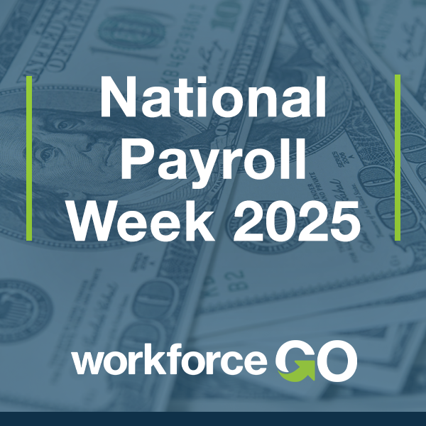 Happy National Payroll Week from all of us at Workforce Go!

This week, we celebrate the hardworking payroll professionals who keep the paychecks coming accurately and on time. Their behind-the-scenes efforts make a big impact, and we couldn’t do it without them.