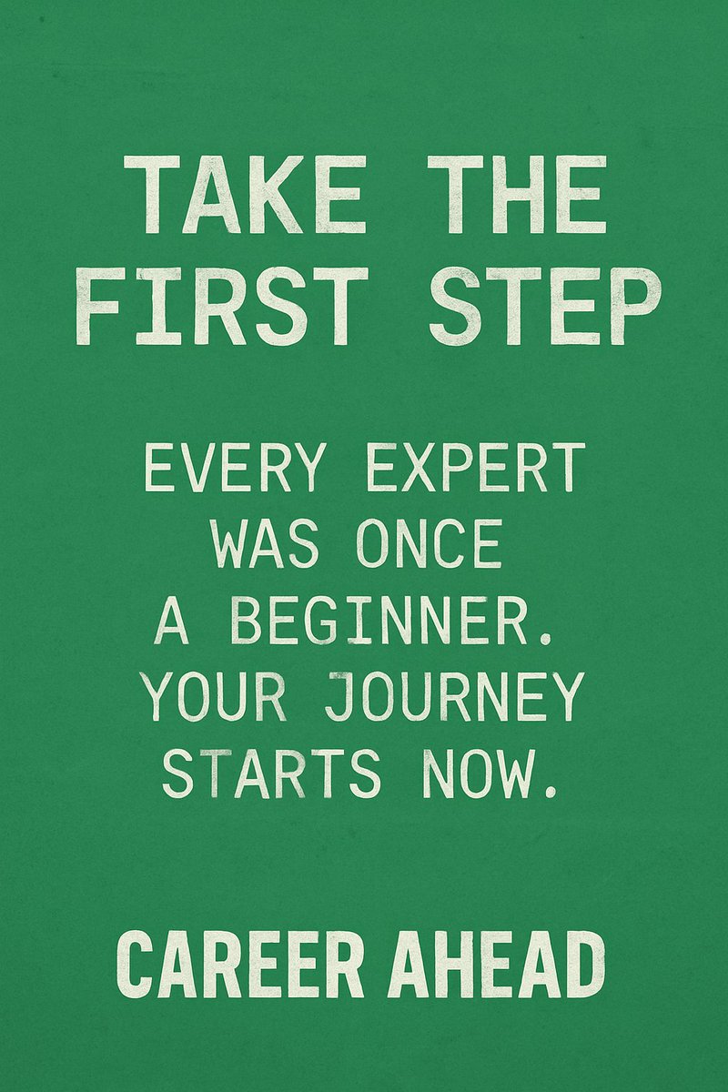 ahead_career's tweet image. What’s stopping you from starting? Remember, every expert started somewhere. #LearnFromExperience #CareerAhead
