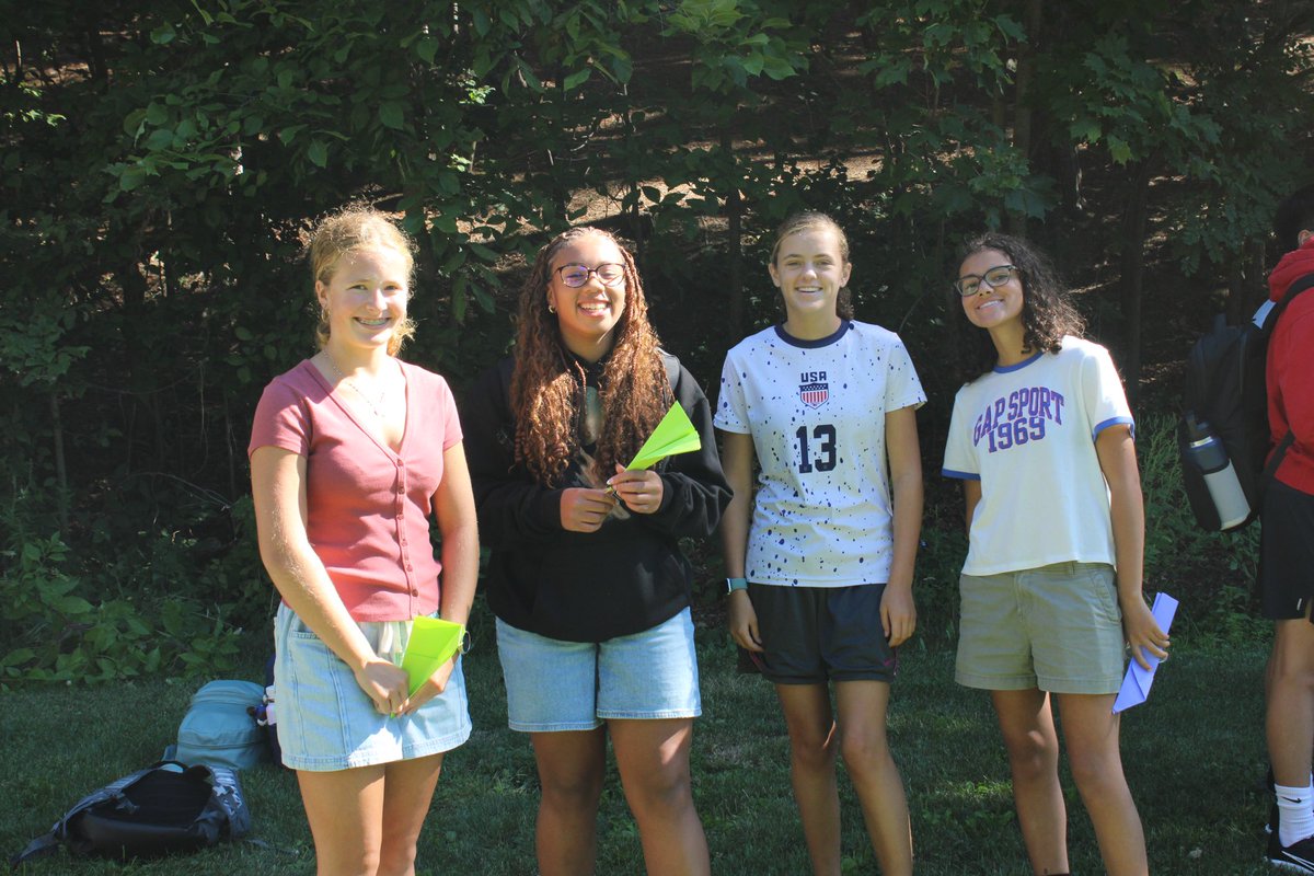 BancroftSchool's tweet photo. Yesterday morning, new US students paired up with their Big Buddies for our 4️⃣th annual paper airplane ✈️ competition❕ Congrats 🎉 to the Carlson advisory on their victory 🏆!

📸: Thanks to Mr. Grady for these awesome shots. 

#BancroftSchool #WorcesterMA #IndependentSchool https://t.co/4OfbRi9TSH