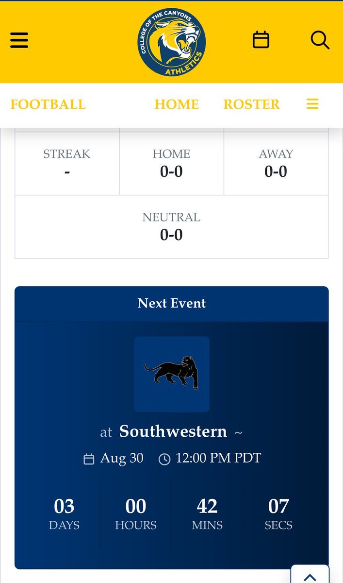 3 days till kickoff!! Can’t wait to go to war with my brothers! <a href="/cocfb/">Cougars Football</a>
