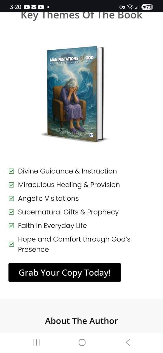 VeronicaCS3478's tweet image. Does God still speak to and work through ordinary people?
Purchas your copy of &quot; Manifestations Of God For And Through Me.&quot; and learn for yourself. 
Sold as ebook, hard copy, and paper back on:  Amazon.com    Corine V.  Solomon