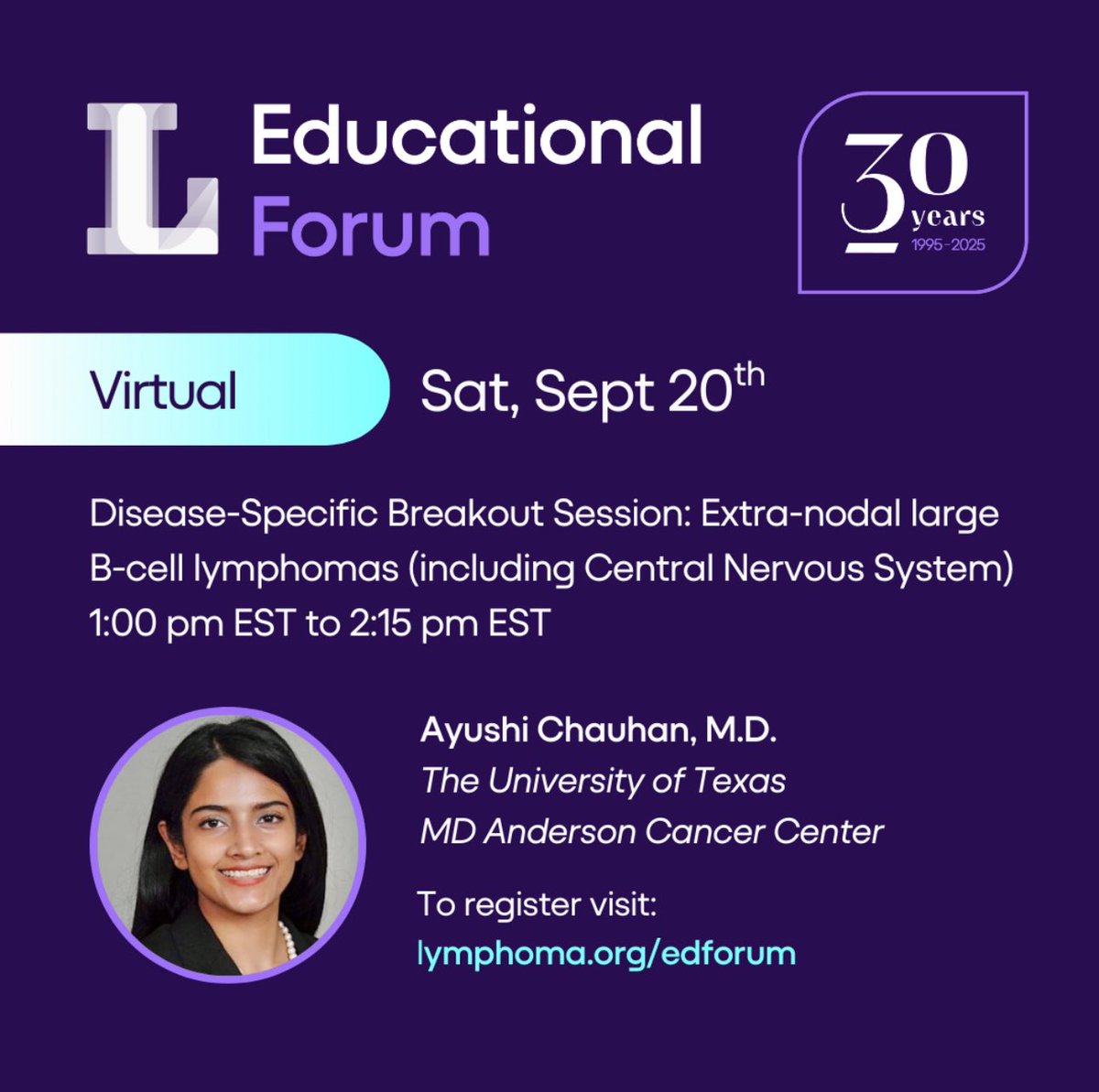Ayushi Chauhan (@chauhan_af) on Twitter photo An excellent session for our patients and their caregivers to empower them as they navigate their disease journey! I will be presenting on extranodal and 🧠🧠 lymphoma <a href="/MDAndersonNews/">MD Anderson Cancer Center</a> <a href="/lymphomahub/">Lymphoma Hub</a> <a href="/LymphomaAction/">LymphomaAction</a> <a href="/WomenInLymphoma/">Women in Lymphoma - wil<a href="/lymphoma/">Lymphoma Research Foundation</a>.org.au</a> <a href="/HemOncWomenDocs/">Hematology & Oncology Women Physicians Group—HOWPG</a> @lymphoma An excellent session for our patients and their caregivers to empower them as they navigate their disease journey! I will be presenting on extranodal and 🧠🧠 lymphoma <a href="/MDAndersonNews/">MD Anderson Cancer Center</a> <a href="/lymphomahub/">Lymphoma Hub</a> <a href="/LymphomaAction/">LymphomaAction</a> <a href="/WomenInLymphoma/">Women in Lymphoma - wil<a href="/lymphoma/">Lymphoma Research Foundation</a>.org.au</a> <a href="/HemOncWomenDocs/">Hematology & Oncology Women Physicians Group—HOWPG</a> @lymphoma