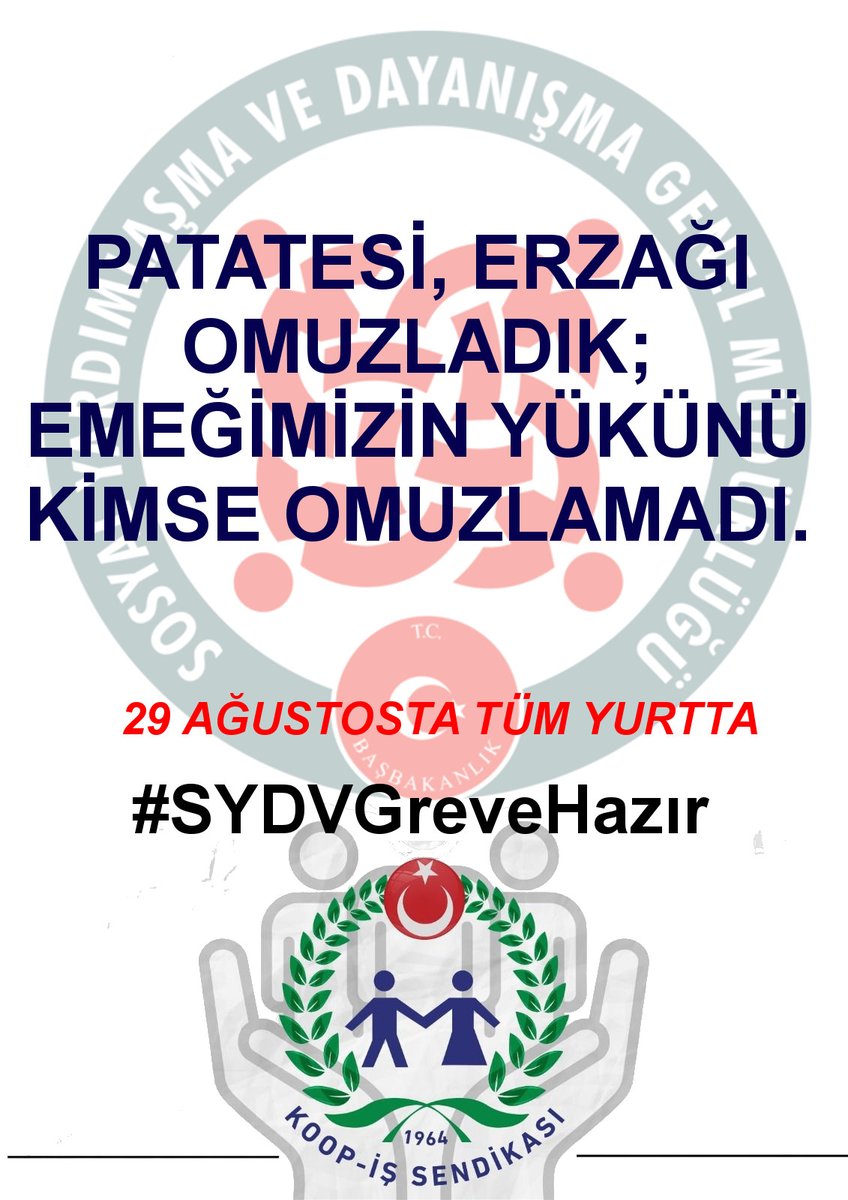 Biz başkalarının hakkını koruyoruz, kendi hakkımız için de susmayacağız!
#SYDVGreveHazır
<a href="/cevdetyilmaz/">cevdetyılmaz</a> <a href="/tcailesosyal/">T.C. Aile ve Sosyal Hizmetler Bakanlığı</a>
<a href="/MahinurOzdemir/">Mahinur Özdemir Göktaş</a> <a href="/csgbakanligi/">T.C. Çalışma ve Sosyal Güvenlik Bakanlığı</a>
<a href="/isikhanvedat/">Prof. Dr. Vedat Işıkhan</a> <a href="/SayimMadak/">Dr. Sevim Sayım Madak 🇹🇷</a> <a href="/ztarikdaroglu/">Zafer TARIKDAROĞLU</a> <a href="/LemanYenigunAk/">Leman Yenigun</a>
<a href="/ashb_sygm/">Sosyal Yardımlar Genel Müdürlüğü</a>