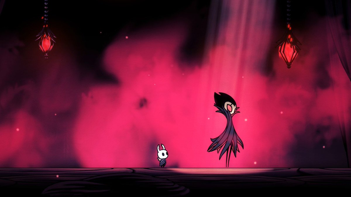 Todo dia uma foto de Hollow Knight até Silksong sair        

DIA 6 - Grimm 🦇