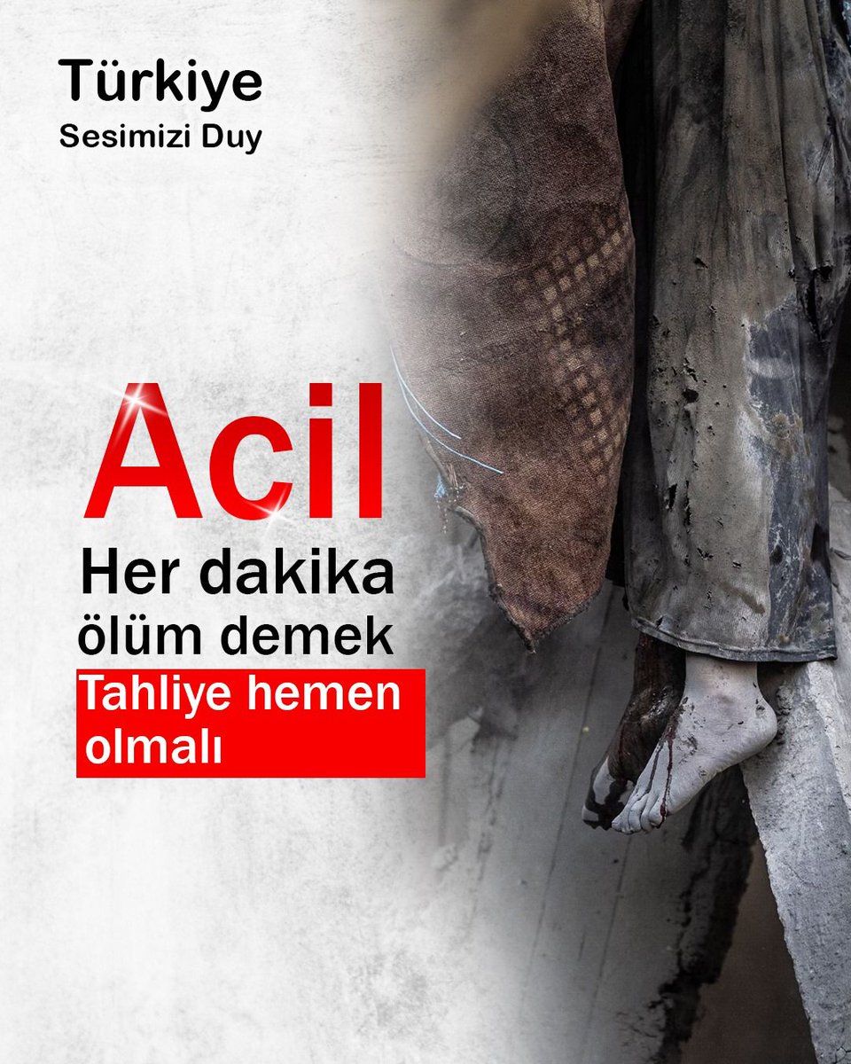 Bombalar artıyor, gıda tükeniyor. Biz burada mahsuruz. Türkiye, hayatımız senin ellerinde. Hemen tahliye istiyoruz.
#TürkiyeSesimiziDuy #Gazze #Filistin