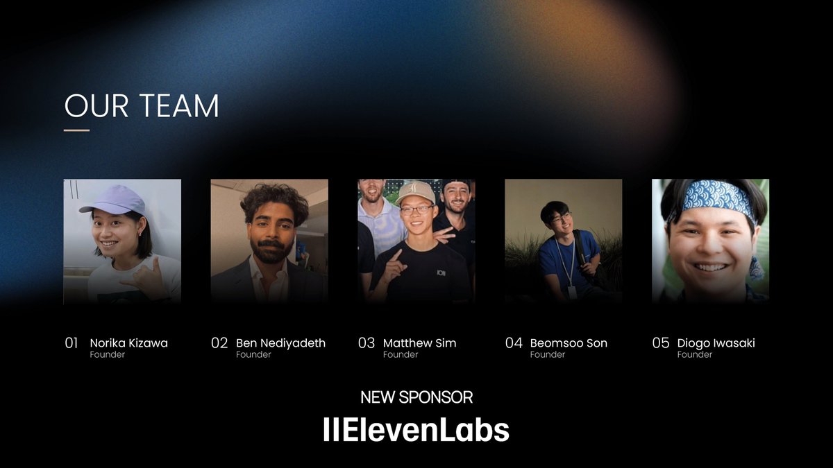 🚨 Big Update!

I am proud to announce that the Delta Alumni Hacker Collective (<a href="/_TheResidency/">the residency</a> Delta) is now officially sponsored by <a href="/ElevenLabsDevs/">ElevenLabs Developers</a>!💥

Massive shoutout for helping us make steps in our journey and believing in us!! 🫡

Let’s make waves together.🌍
#BuildInPublic