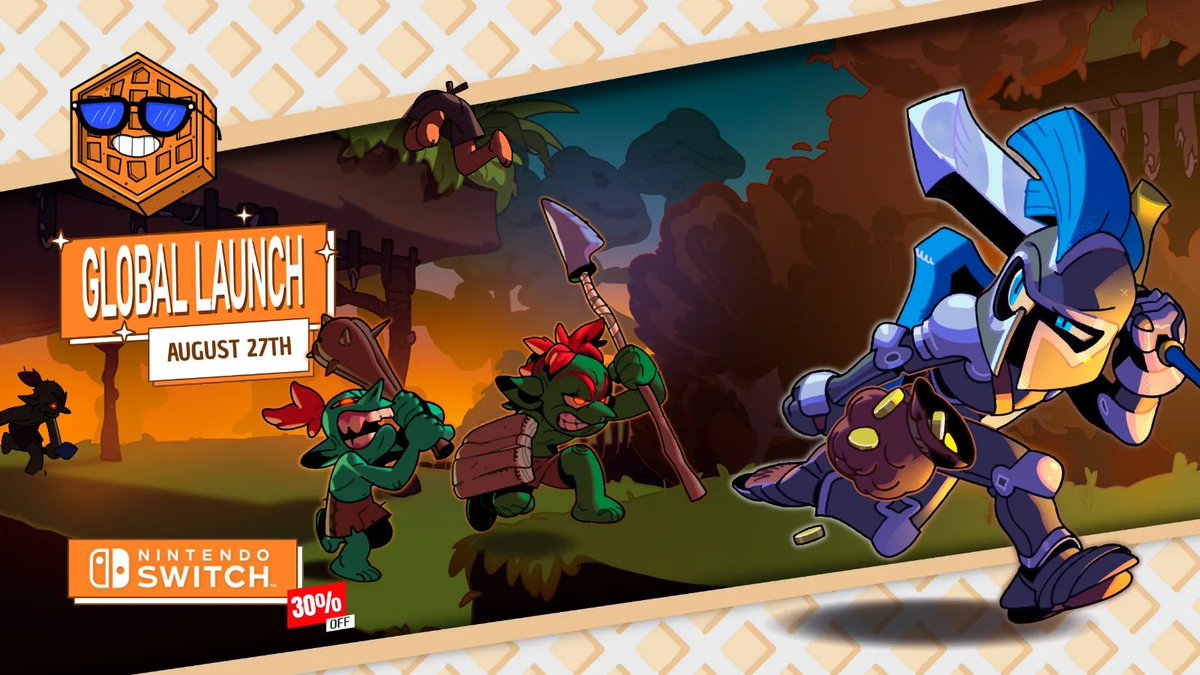 An epic adventure that will test your courage! ⚔️
Face noisy goblins, deadly traps, and tricky platforms to restore peace to the kingdom! 🛡️ 
We're celebrating the launch with a giveaway! 🎮
Available for Nintendo Switch with a 30% discount!

How to enter:
🛡️ Like + RT
📜 Follow