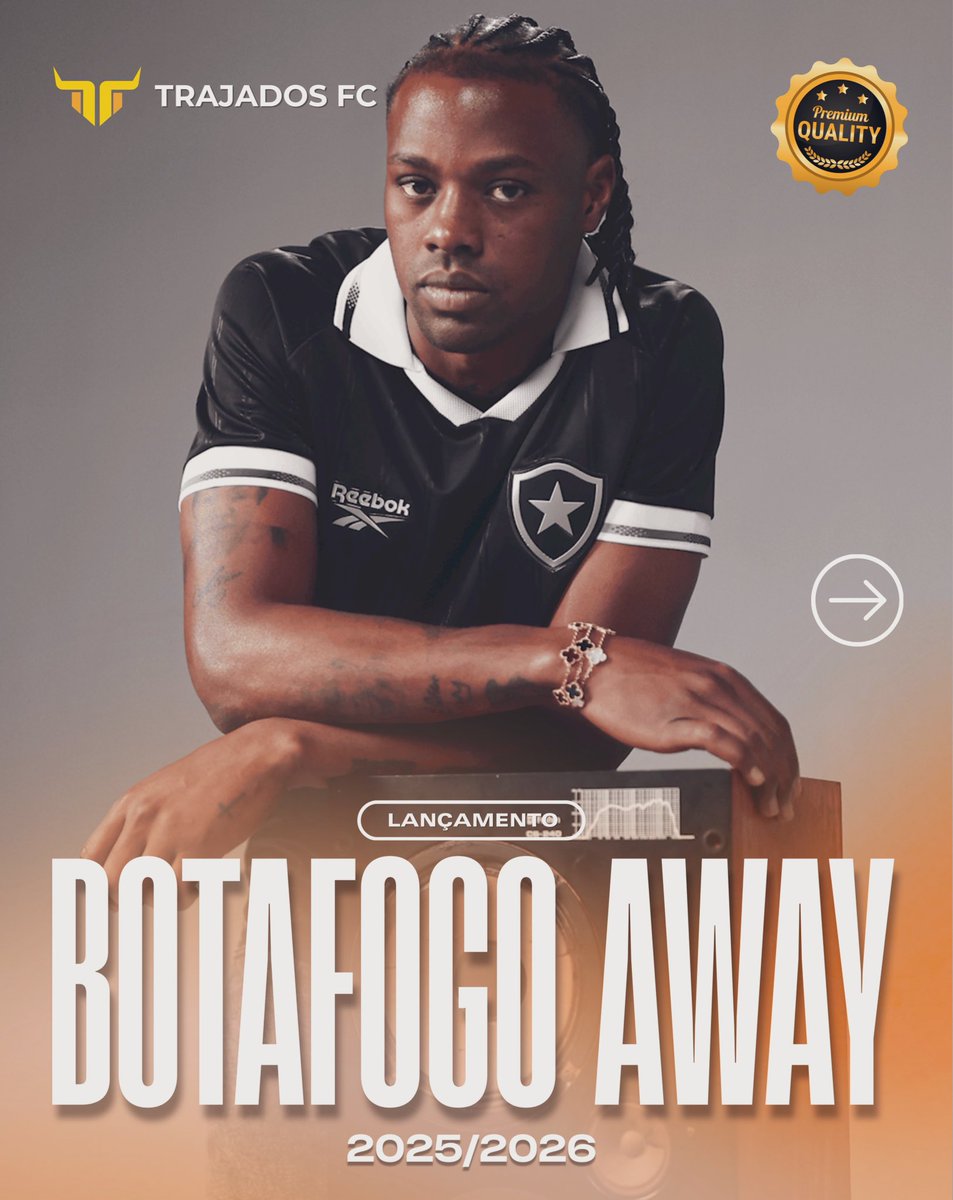 trajadosfc_'s tweet photo. ⚫✨ O charme veste preto!
A nova Camisa Away Botafogo 25/26 já está disponível na Trajados FC. Nas versões Torcedor, Jogador, feminina e manga comprida.
Orgulho alvinegro em cada detalhe. 👊⭐
 #botafogo #botafoguense  #camisadobotafogo #camisadetime

https://t.co/k2PxM6UFA0 https://t.co/AjpCWfUdTz