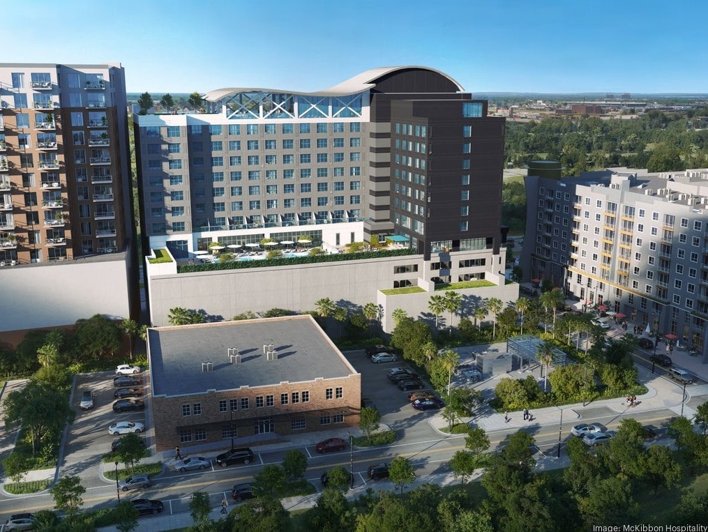 111 N Meridian - Tampa

Planned by McKibbon Hospitality plans called for a dual-branded hotel. There will be 175 AC Hotel rooms, 135 Moxy By Marriott rooms, ground-floor lobby space, and amenities.

The building will rise 13 floors or 170 FT.

There is no known architect, sorry!