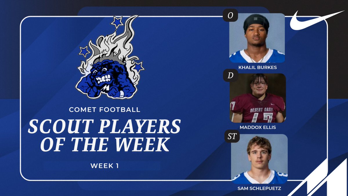 Our Week 1 Scout Team Players of the Week! #RollMets #GDTBAC