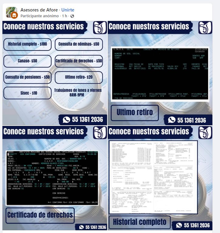 elnidodelseguro's tweet image. Si hablamos de corrupción, si hablamos de malas prácticas ¿qué pasa con toda la mafia detras de los pseudo asesores de #afores? Ni conocen de Afores y solo son ex-trabajadores #IMSS o trabajadores del #IMSS y venden todo esto.
Es claro que le hace falta una actualización al tema