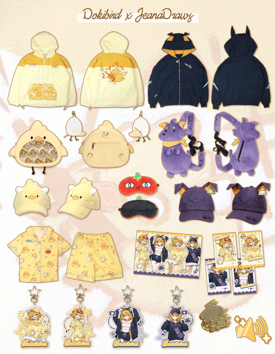 Dragoons, it's time for your new drip! 💛

The official <a href="/dokibird/">Doki 🏆</a> x JeanaDraws apparel collection is finally here!! Preorders will run from now until 9/24 ⏳

🏆 Preorder Now: jeanadraws.com/collections/do…
