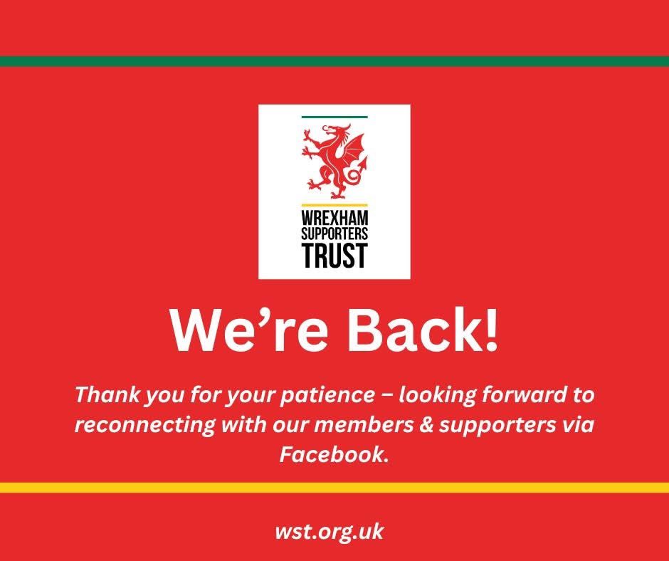 After a long period without access to the WST Facebook account we have now regained access thanks to new Trust board member Barry Healy
We will continue to provide updates via member emails, wst.org.uk, on here (X), Bluesky &amp; via Facebook once again. 
Up the Town!