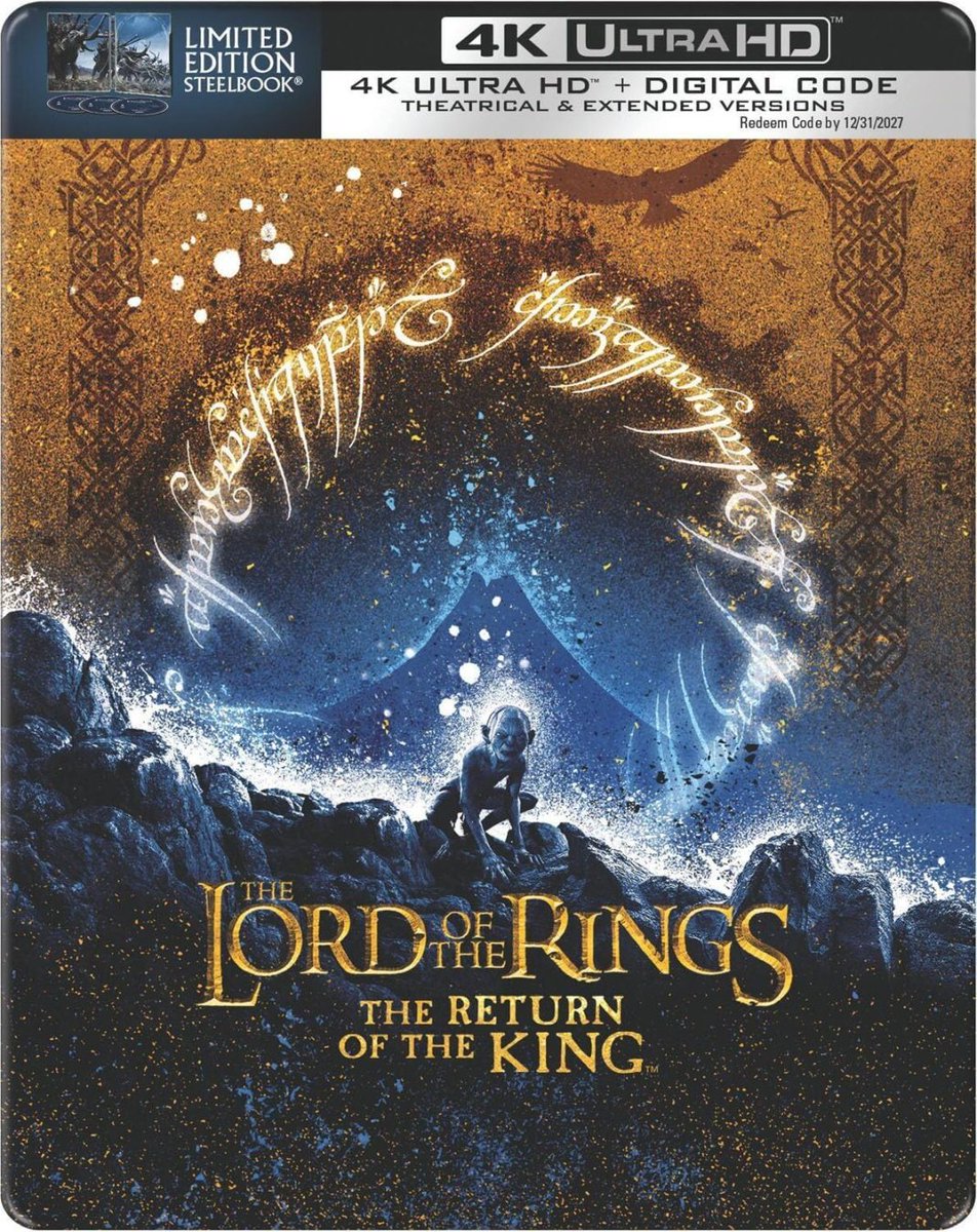 The #LOTR The Return of the King single #SteelBook edition is now up for pre-order, completing the Trilogy. Details &amp; editions: hd-report.com/2025/08/23/the…