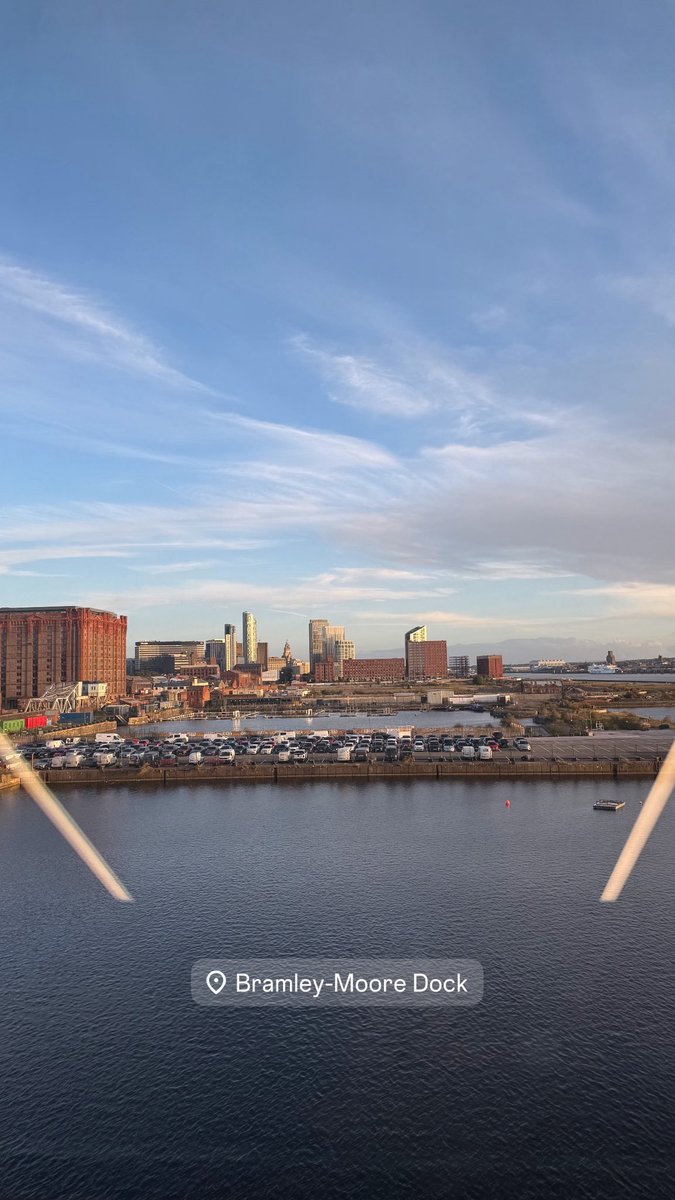 scarlettrosep97's tweet image. The view from the South Stand Concourse at Hill Dickinson 🔵🔵