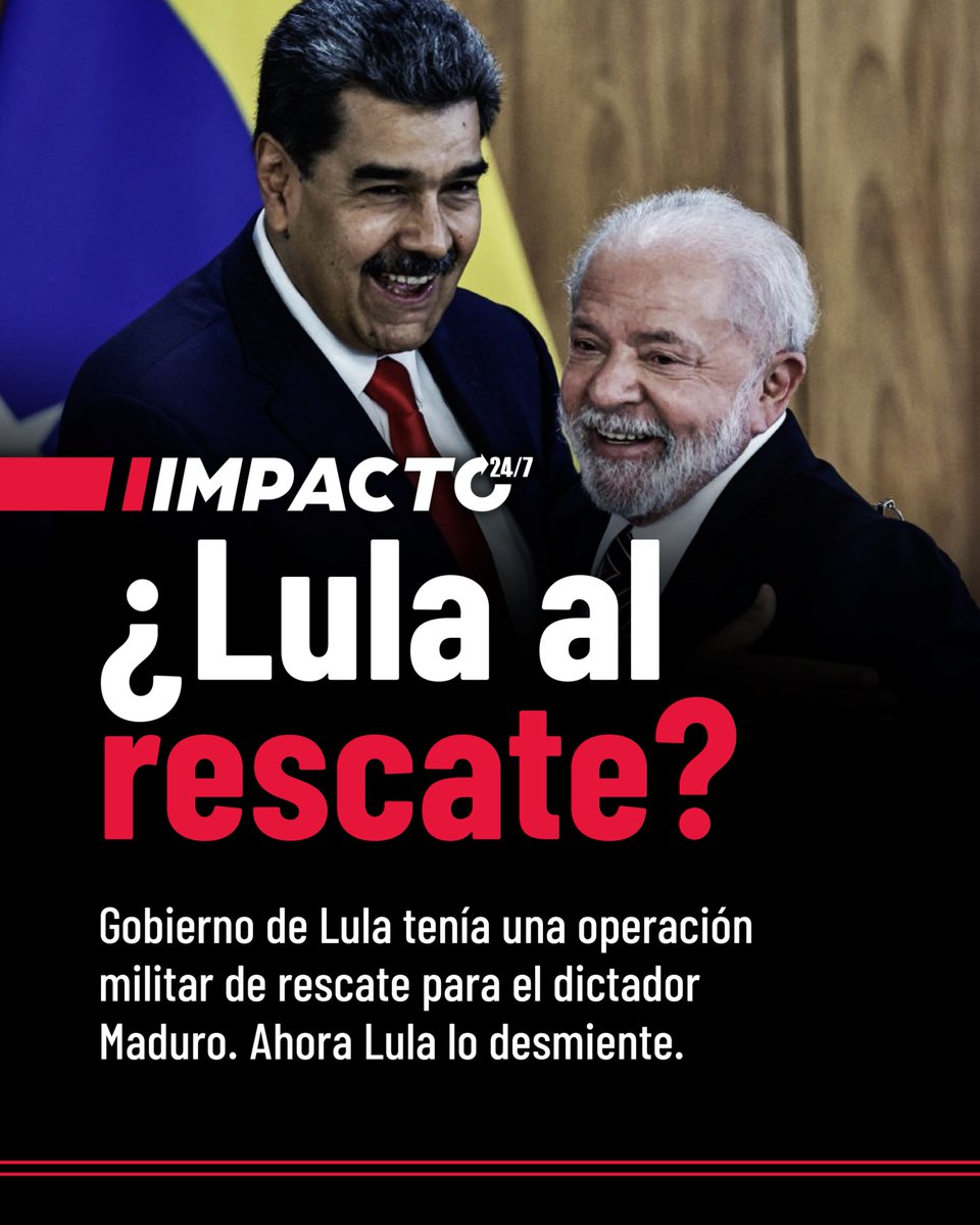 🚨🇧🇷🇨🇴 OPERACIÓN IMERI | La revelación del plan brasileño para evacuar a Maduro, negado oficialmente por el Ministerio de Defensa de ese país, abre un interrogante mayor: ¿hasta dónde están dispuestos los gobiernos progresistas de la región a arriesgar su soberanía militar y