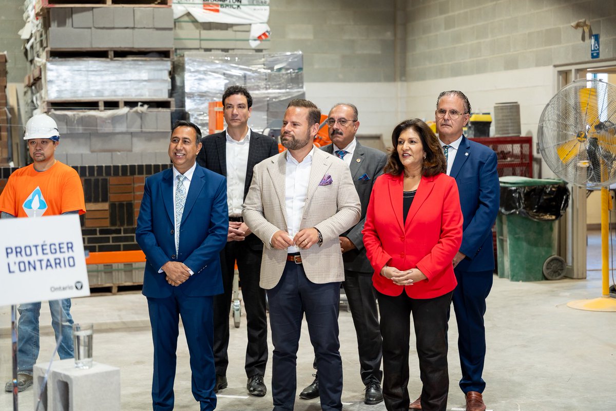 Today in Mississauga at the Ontario Masonry Training Centre, Premier <a href="/fordnation/">Doug Ford</a> and I, joined by our Mississauga caucus team, announced over $23 million through the Skills Development Fund to help train over 4,200 workers and jobseekers for good-paying, in-demand jobs.

From
