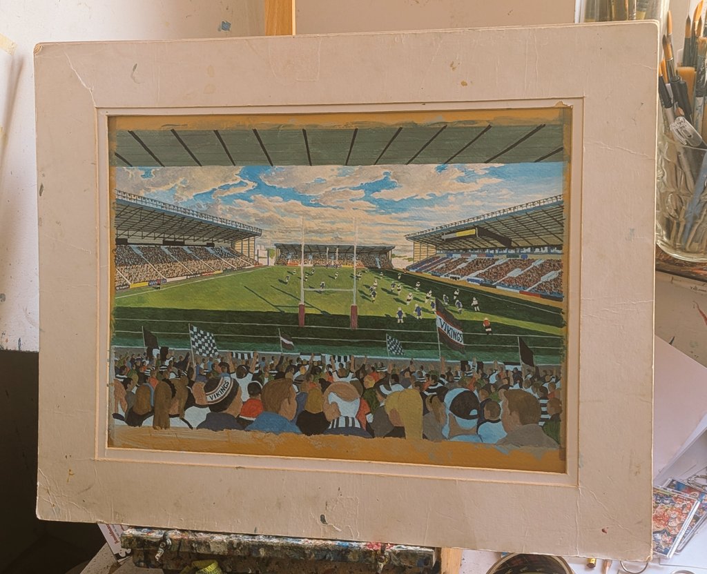 hey <a href="/Tylerbrad47/">Tyler Brady</a> <a href="/TrotTheEggIn/">Trot The Egg In</a> <a href="/jubby1985/">Ian Jubb</a> <a href="/John_V_Sharpe/">John Sharpe</a> <a href="/SheridanX111/">John Sheridan</a> @RealWidnesFacts <a href="/WidnesTillIDie/">Widnes Til I Die</a> <a href="/WidnesSupport/">Widnes Vikings Support Group</a> <a href="/VikingRod/">Rod Steele</a> <a href="/jakrs37/">Jakrs37</a> should have this finished tomorrow ,#widnesrl #widnes #dcblstadium prints will be £15 a3 sz still ,dm me if your interested RT's appreciate