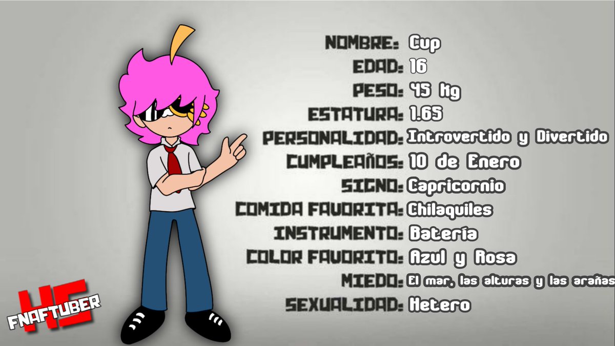 FICHA DE CUP/ Mr. Cupcake #FNAFTUBERHS 

#FNAFHS #FHS