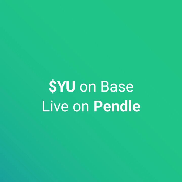 Base welcomes: <a href="/pendle_fi/">Pendle</a> x Yala

The $YU pool is officially live on Pendle, giving users access to yield strategies, predictable returns, and boosted incentives in a new arena.

Dive in and earn.