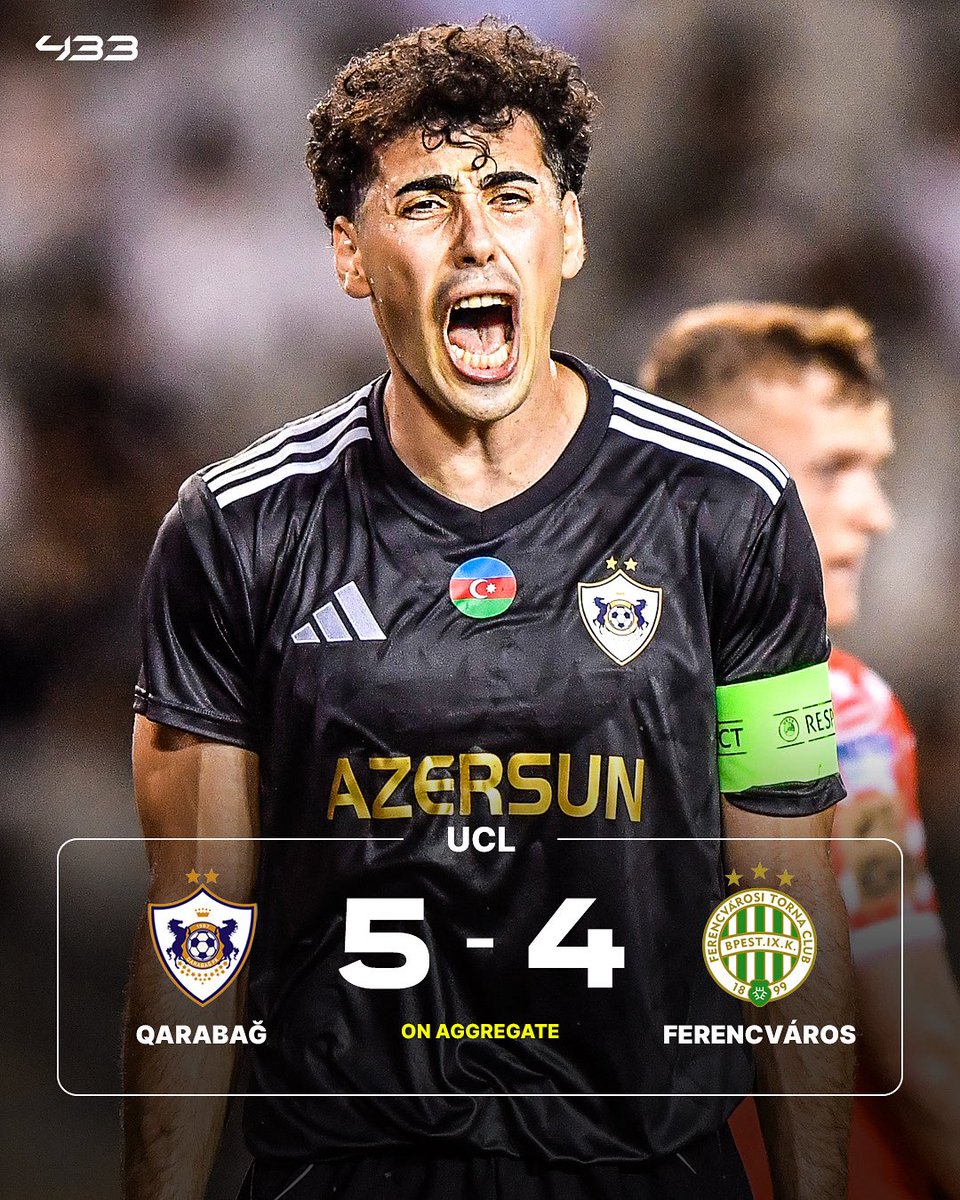 𝐐𝐀𝐑𝐀𝐁𝐀𝐆̆ 𝐌𝐀𝐊𝐄 𝐇𝐈𝐒𝐓𝐎𝐑𝐘 🇦🇿🆑 

For the second time 𝐄𝐕𝐄𝐑, an Azerbaijani side has qualified for the Champions League group stage! ✅

Will Liverpool, Real Madrid or PSG come to Azerbaijan❓👀