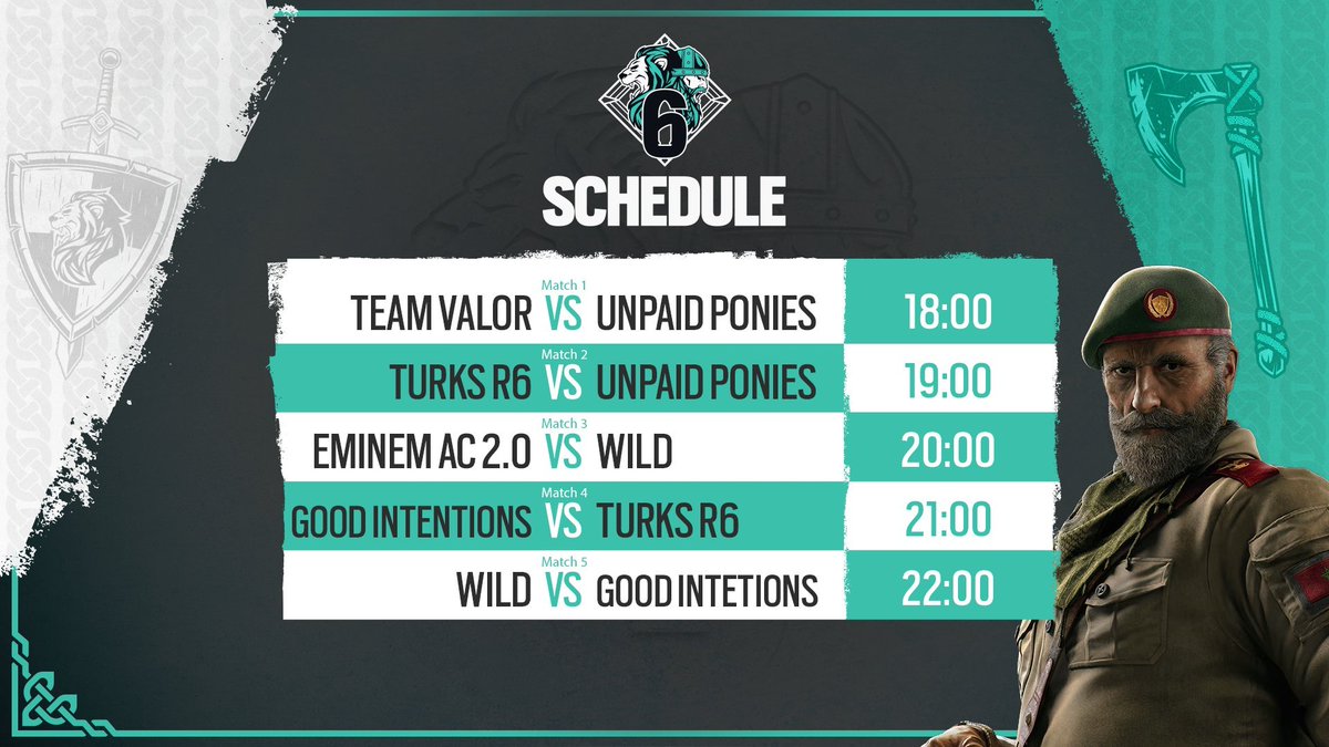 Ready for Week2! 😎
twitch.tv/Rainbow6Bravo

#BeWiLD #Rainbow6 #North #Rumble #R6 #HUN