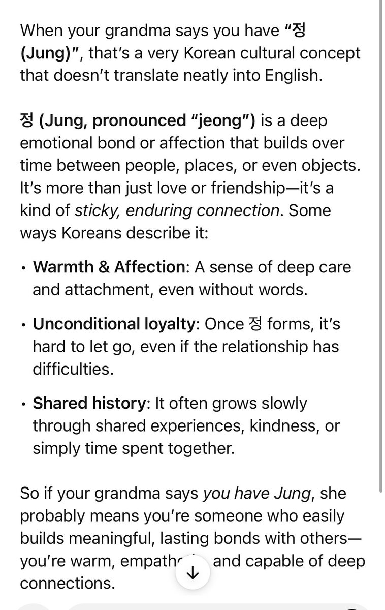 learned a new Korean word today from my grandmother