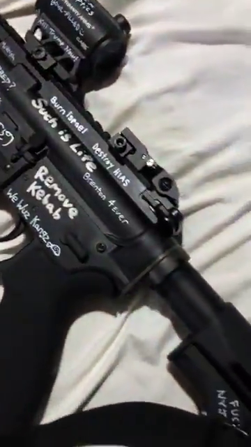 The Minneapolis School Shooter's rifle had "Thank God for Breivik" and "Brenton 4ever" carved into it, along with the name of Pittsburgh Synagogue Murderer Robert Bowers, and OKC bomber Timothy McVeigh.
