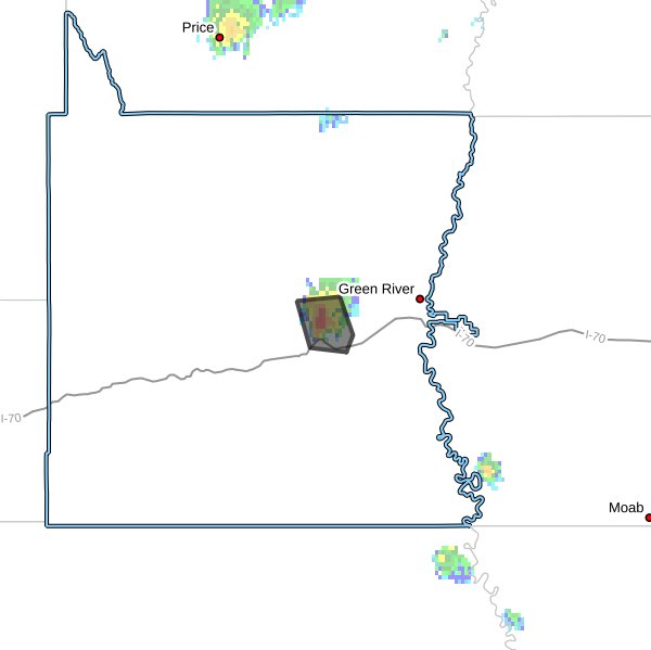 New event. Flash Flood Warning from 8/27/2025 12:47 PM to 3:45 PM MDT for Emery County, UT. inws.ncep.noaa.gov/a/a.php?i=1193… <a href="/weathercaster/">Dan Pope</a> #utwx