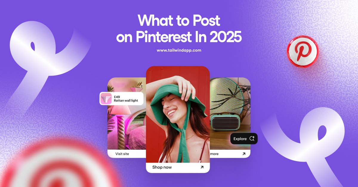 Wondering what to post on Pinterest in 2025? 📌 Although the platform has gone through changes the right content can still drive steady results. Check out our guide to learn what works now and plan your next Pins with confidence 👉 tailwindapp.com/blog/what-to-p…