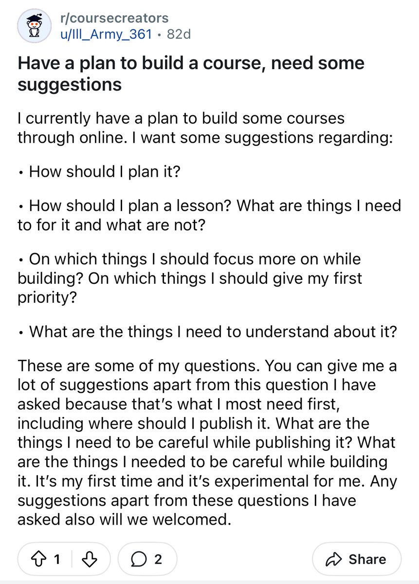 JahnaviKurapati's tweet image. Too many brilliant people hold back from teaching because of not knowing &quot;how to plan&quot; or &quot;where to begin&quot;. 
@ #EdShopify, our belief: If you know it, you can teach it - and you deserve an easy way to do it! 

If you thought about creating, DM!
#buildinpublic #coursestrategy
